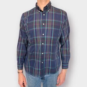 Vintage 90s Van Heusen‎ Long sleeve plaid